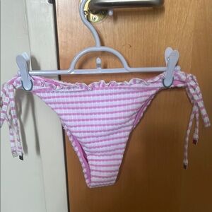Sorrento stripe tie side bikini bottom